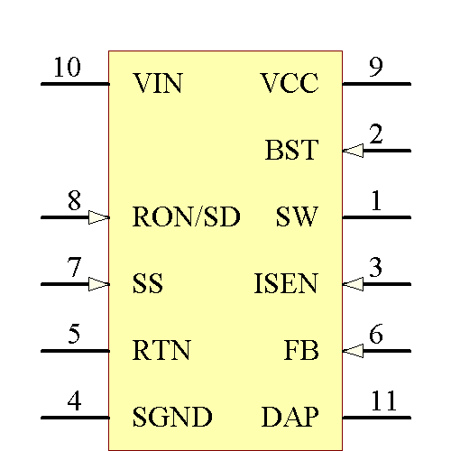 LM34910SD/NOPB Symbol - Texas Instruments