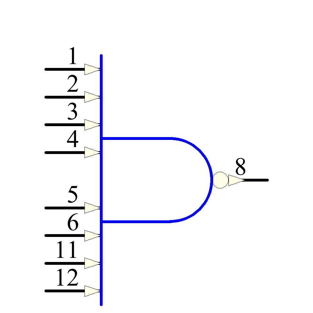 CD74HC30PWR Symbol - Texas Instruments