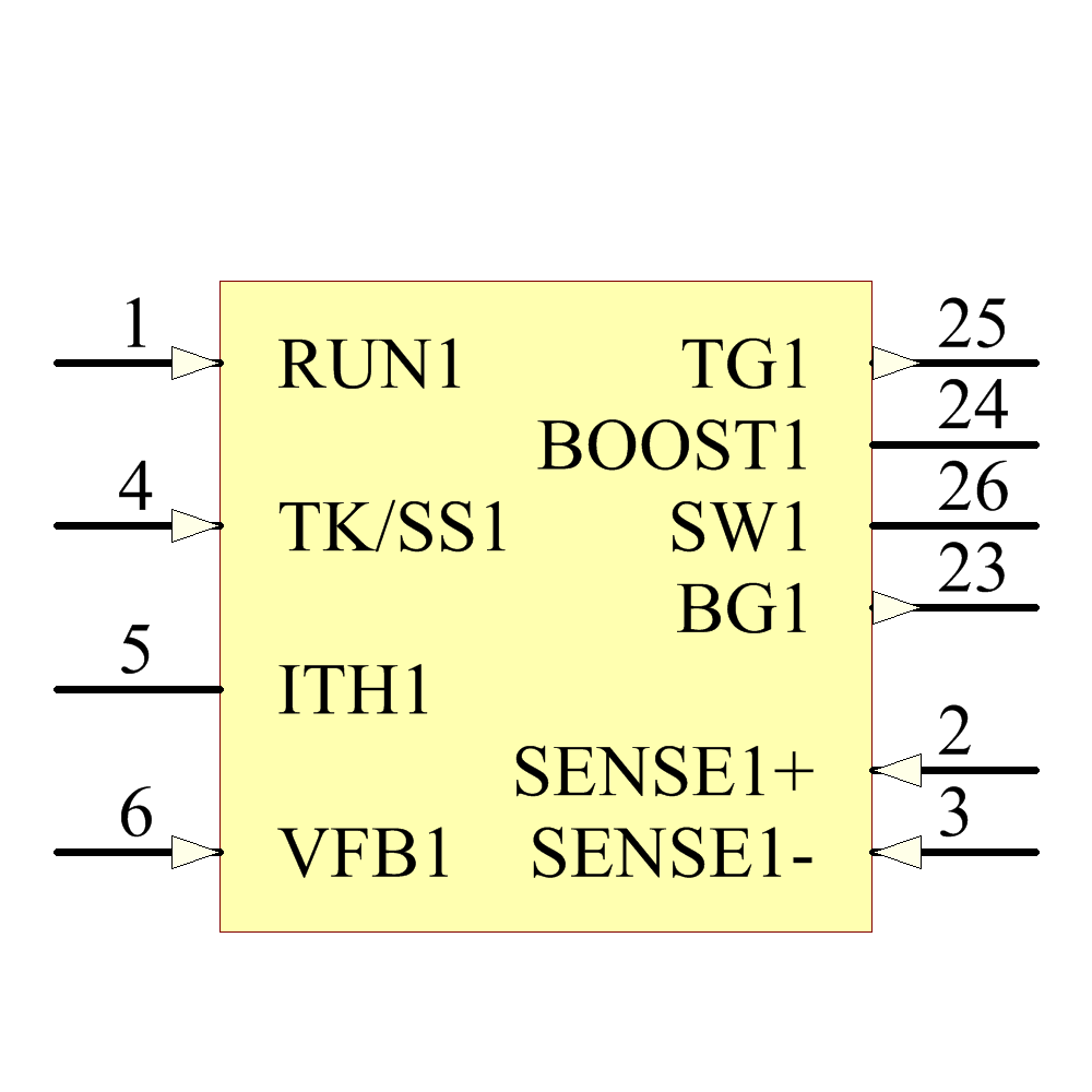 LTC3850EGN#TRPBF Symbol - Analog Devices