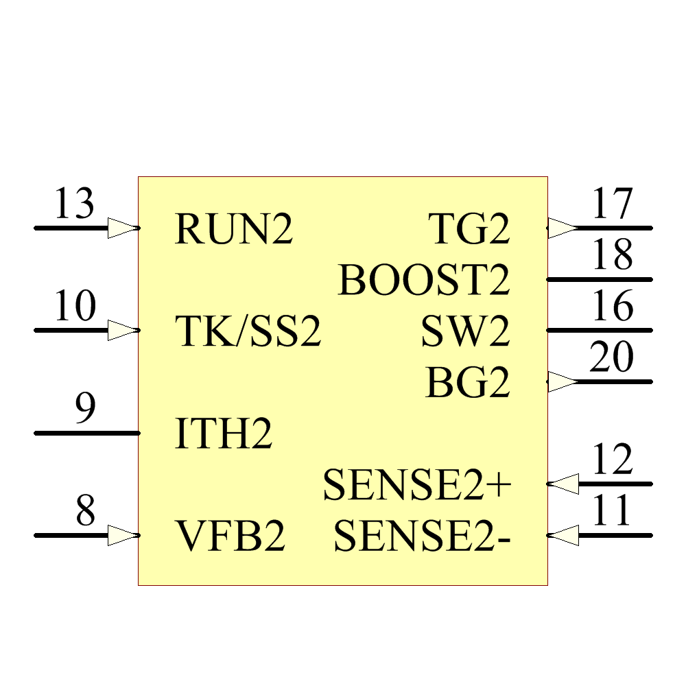 LTC3850EGN#TRPBF Symbol - Analog Devices