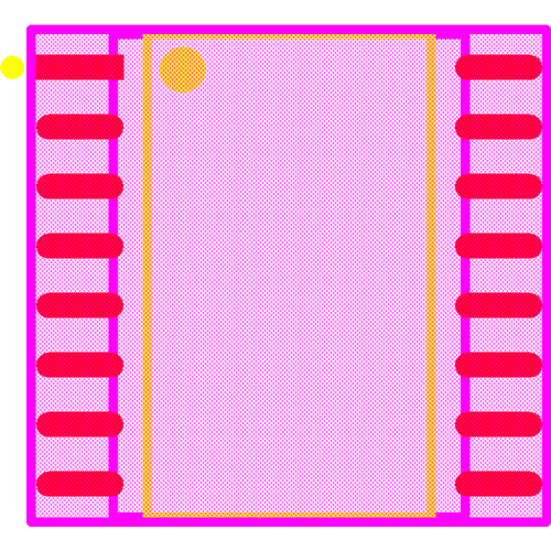 MX25L51245GMI-08G Footprint - Macronix