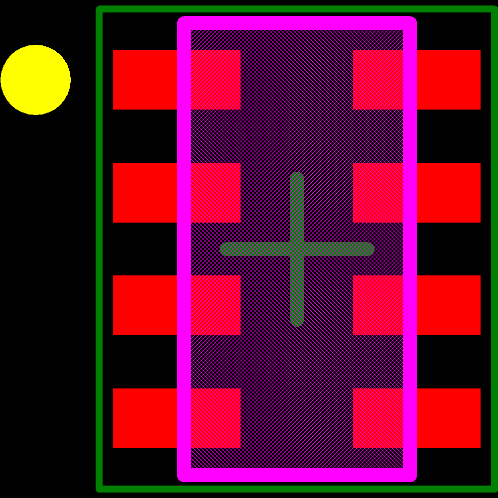 CAY16-102J4LF Footprint - Bourns