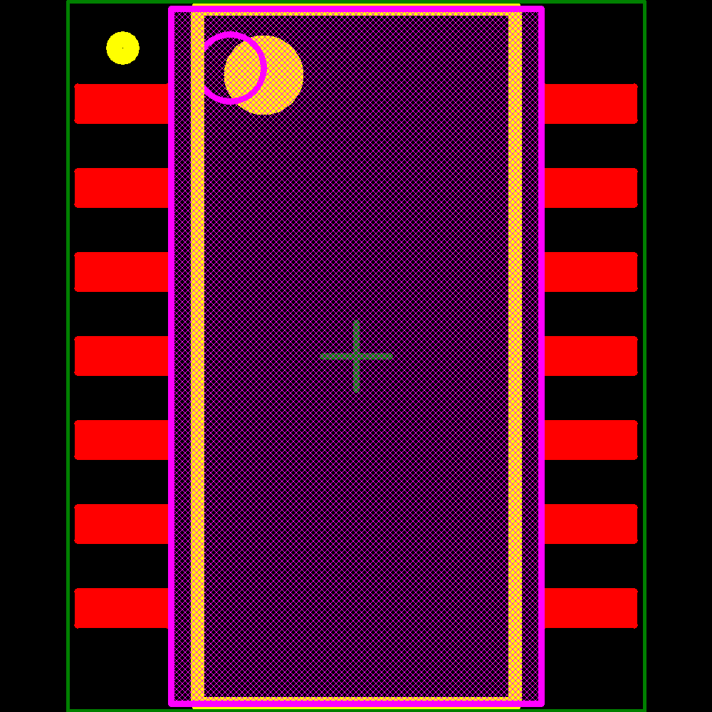 SN74AC74NSR Footprint - Texas Instruments