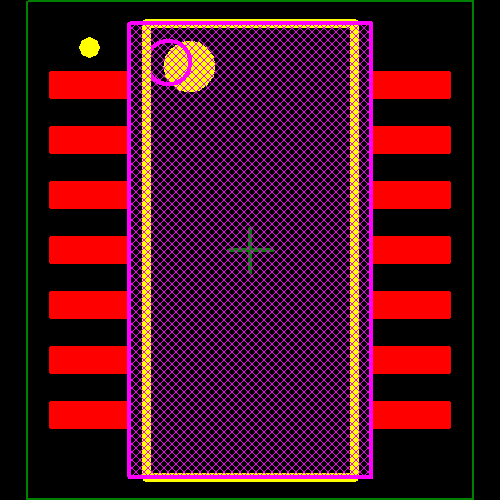 SN74AC74NSR Footprint - Texas Instruments