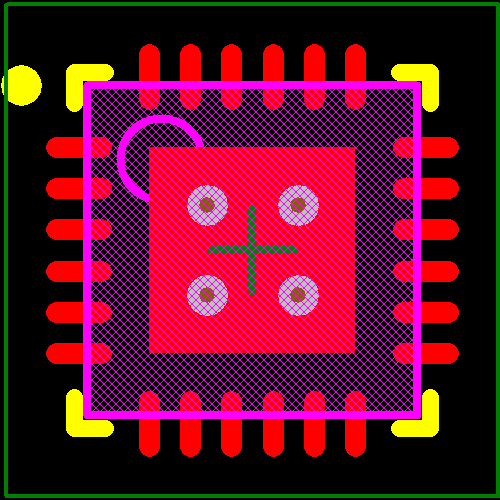 SI5338F-A-GM Footprint - Silicon Lab