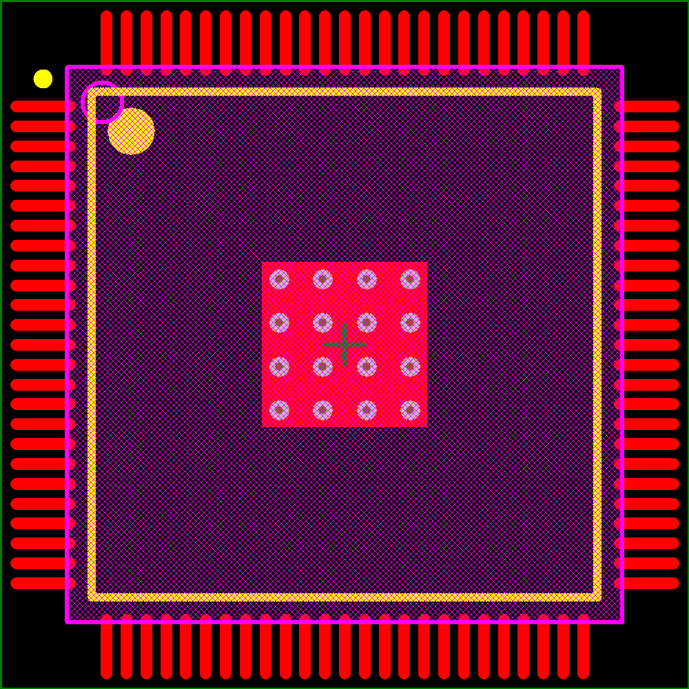 SI5369A-C-GQR Footprint - Silicon Lab