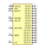 TLC5922DAP Symbol - Texas Instruments