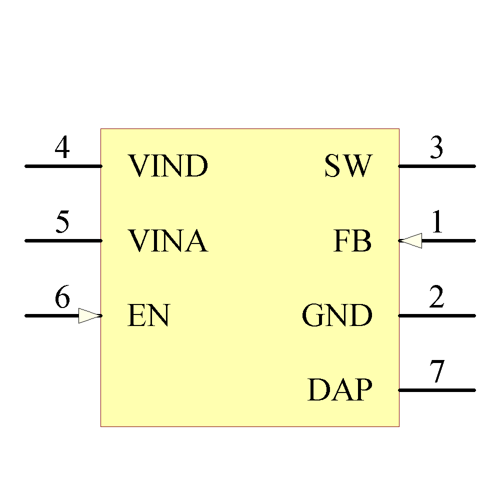 LM2831XSDX/NOPB Symbol - Texas Instruments