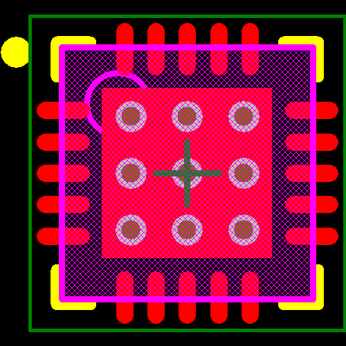 ONET1191VRGPTG4 Footprint - Texas Instruments