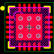 ONET1191VRGPTG4 Footprint - Texas Instruments