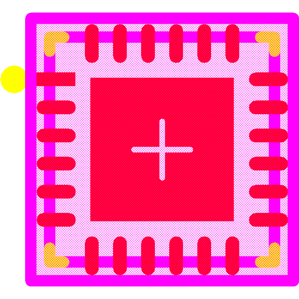 KSZ8081RNDCATR Footprint - Microchip