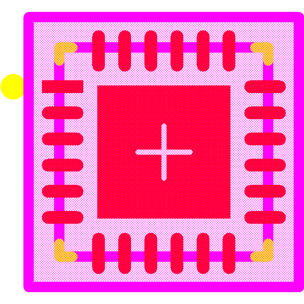 KSZ8081RNDCATR Footprint - Microchip