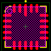 5962-8670408VXA Footprint - Texas Instruments