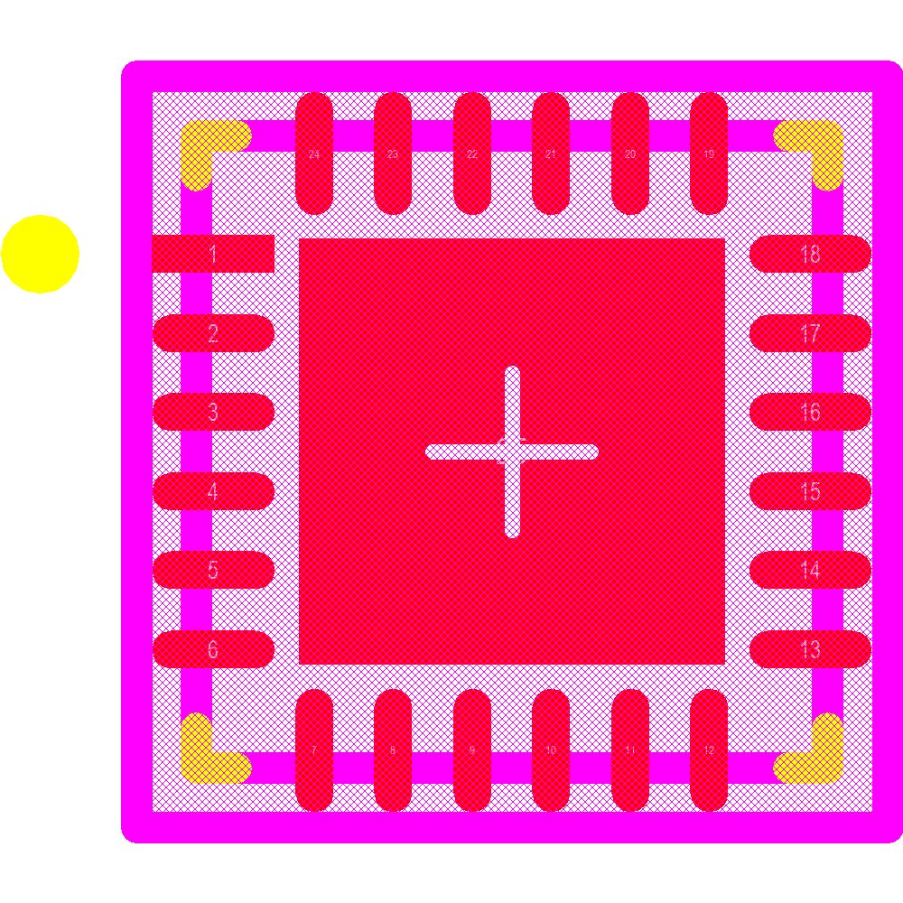 CP2104-F03-GMR Footprint - Silicon Lab