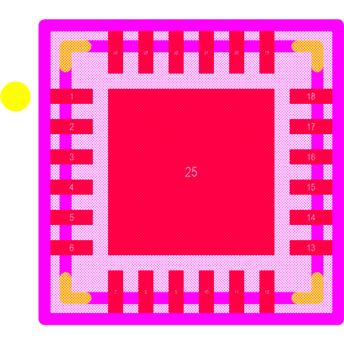 CP2104-F03-GMR Footprint - Silicon Lab