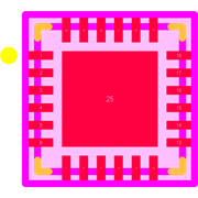 CP2104-F03-GMR Footprint - Silicon Lab