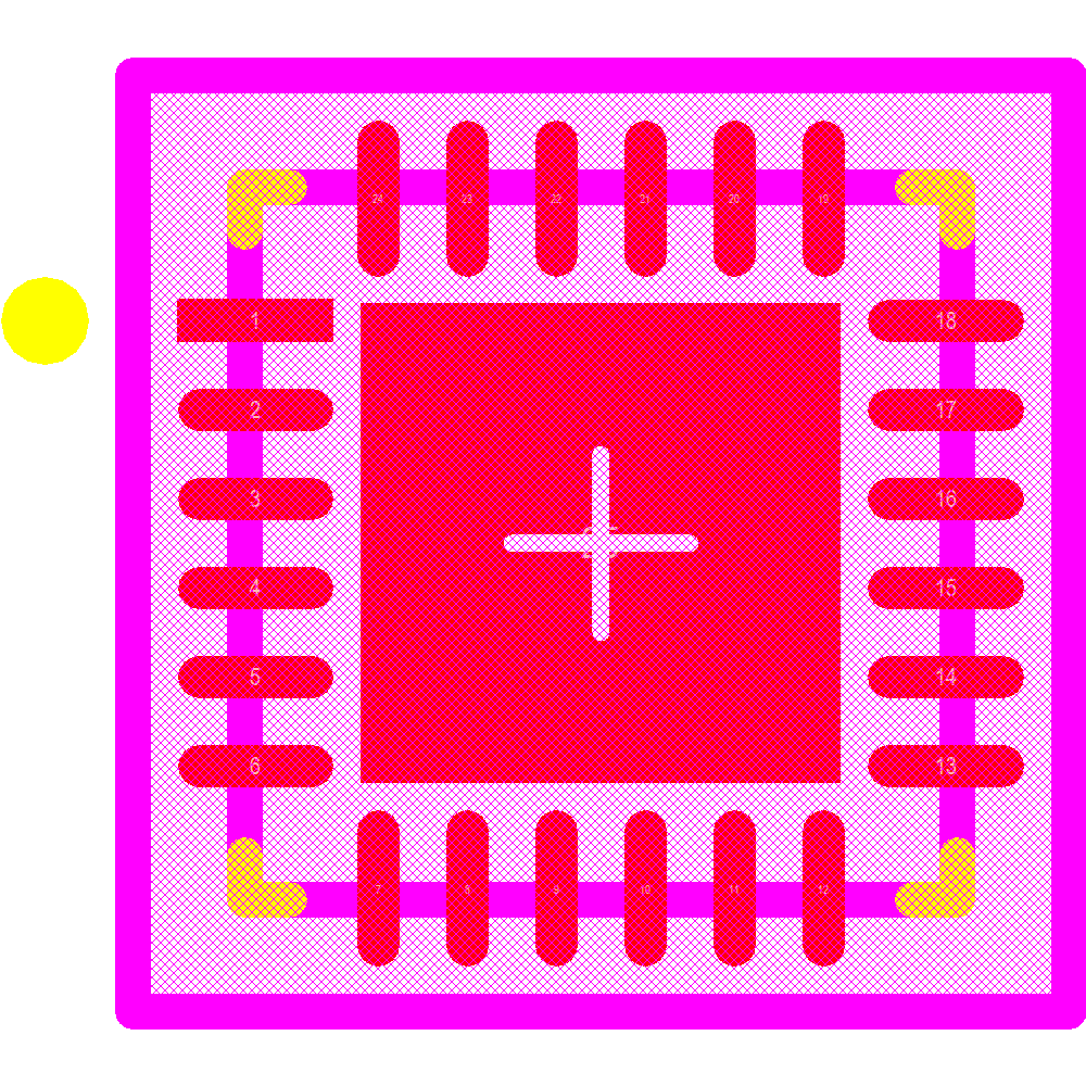 CP2104-F03-GMR Footprint - Silicon Lab