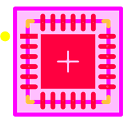 CP2104-F03-GMR Footprint - Silicon Lab