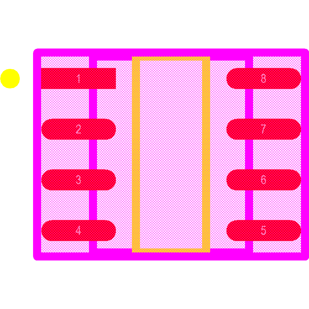MAX490ESA+ Footprint - Analog Devices