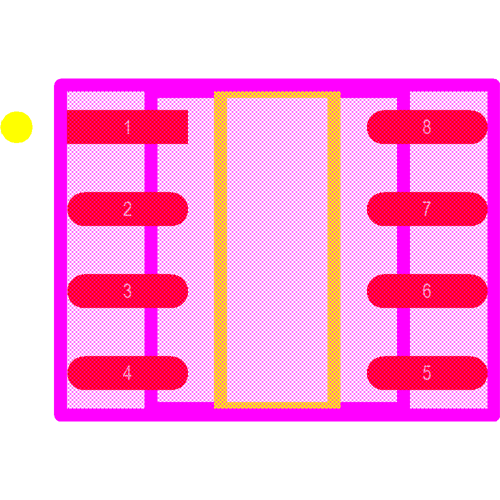 MAX490ESA+ Footprint - Analog Devices
