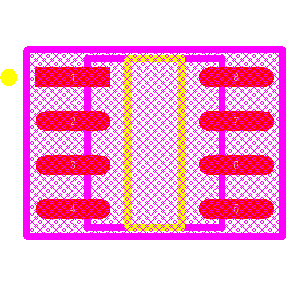 MAX490ESA+ Footprint - Analog Devices