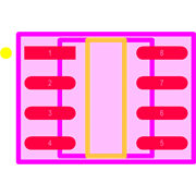 MAX490ESA+ Footprint - Analog Devices