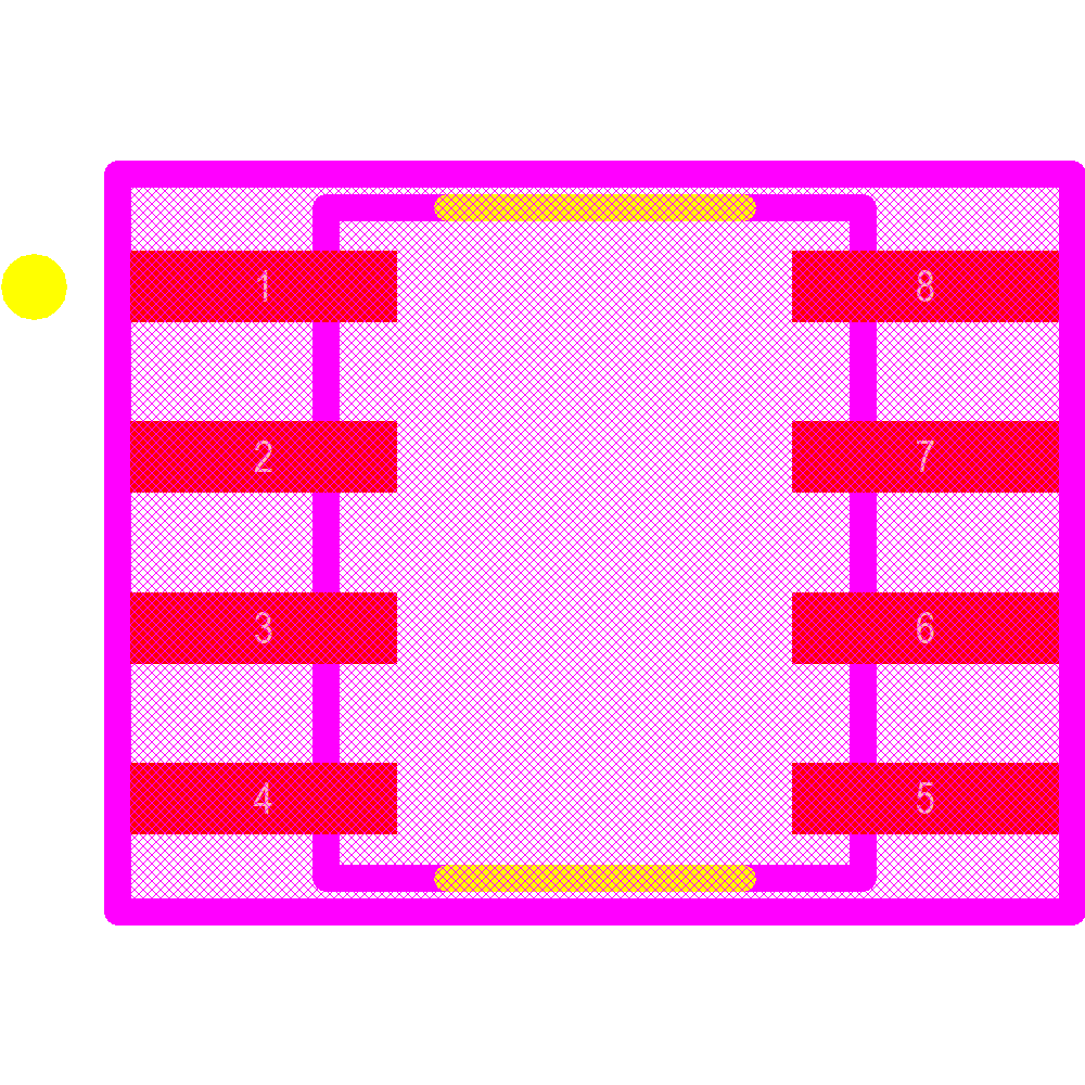 MAX490ESA+ Footprint - Analog Devices