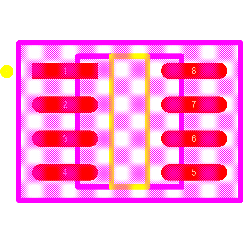 MAX490ESA+ Footprint - Analog Devices