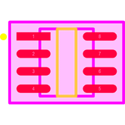 MAX490ESA+ Footprint - Analog Devices