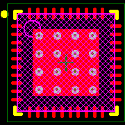 SI3453A-B02-GM Footprint - Silicon Lab