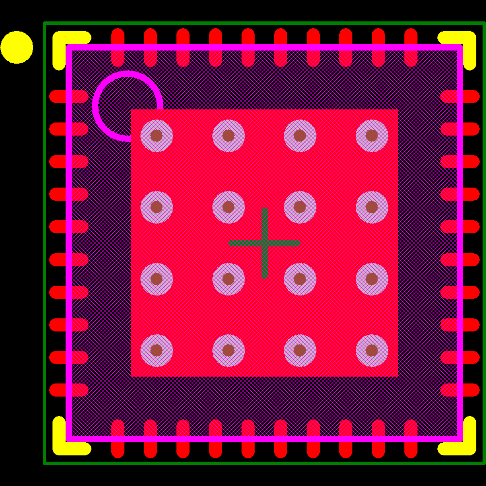 SI3453A-B02-GM Footprint - Silicon Lab
