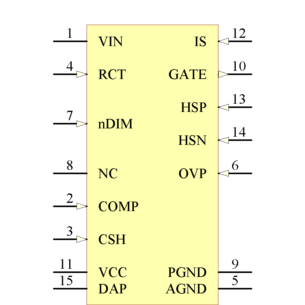 LM3429Q1MH/NOPB Symbol - Texas Instruments