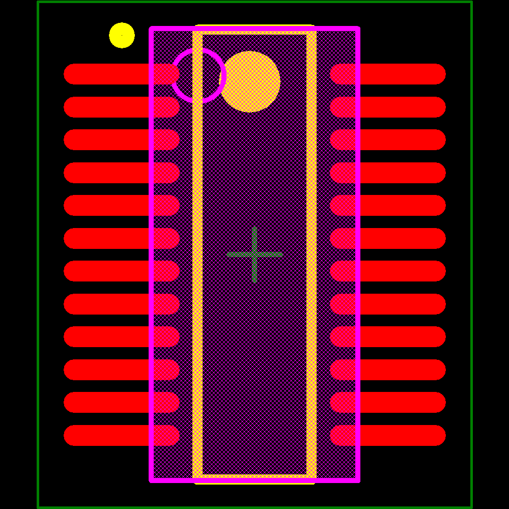 PCF8575DBQR Footprint - Texas Instruments