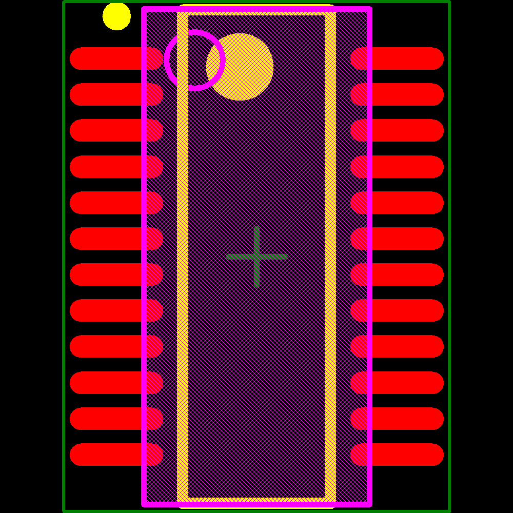 PCF8575DBQR Footprint - Texas Instruments
