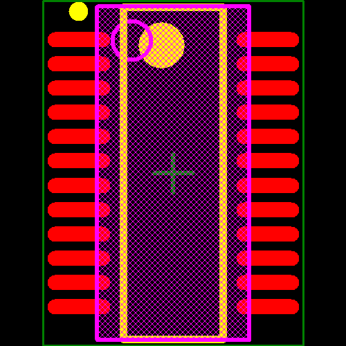 PCF8575DBQR Footprint - Texas Instruments