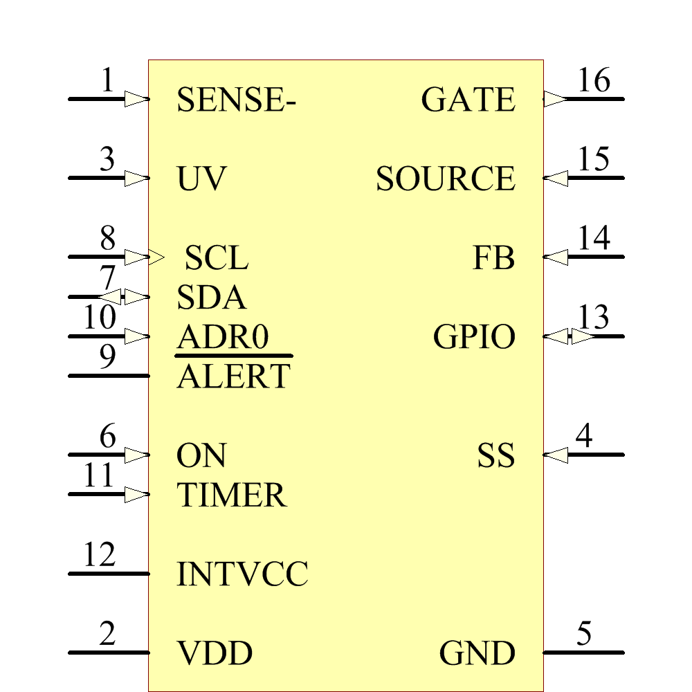 LTC4215CGN#PBF Symbol - Analog Devices