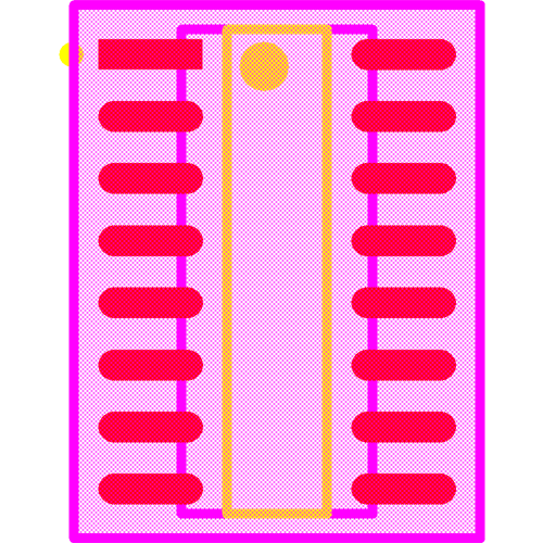 DG408DY-T1-E3 Footprint - Vishay