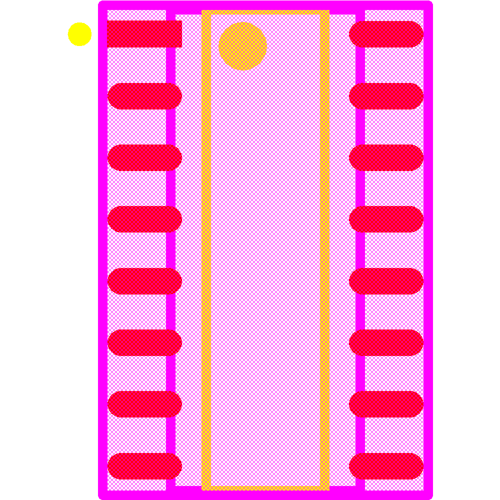 DG408DY-T1-E3 Footprint - Vishay