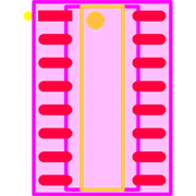 DG408DY-T1-E3 Footprint - Vishay