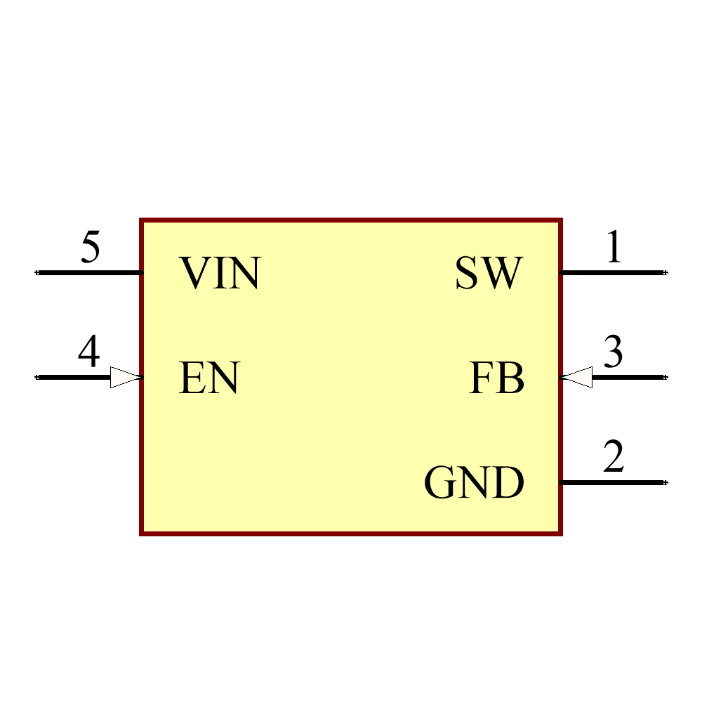 MIC2287CYD5-TR Symbol - Microchip