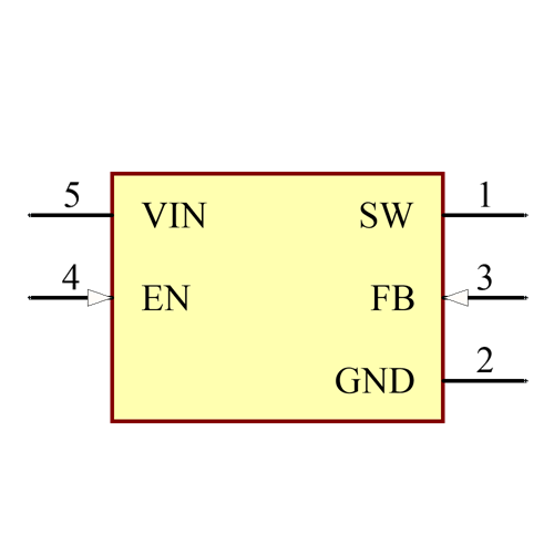 MIC2287CYD5-TR Symbol - Microchip