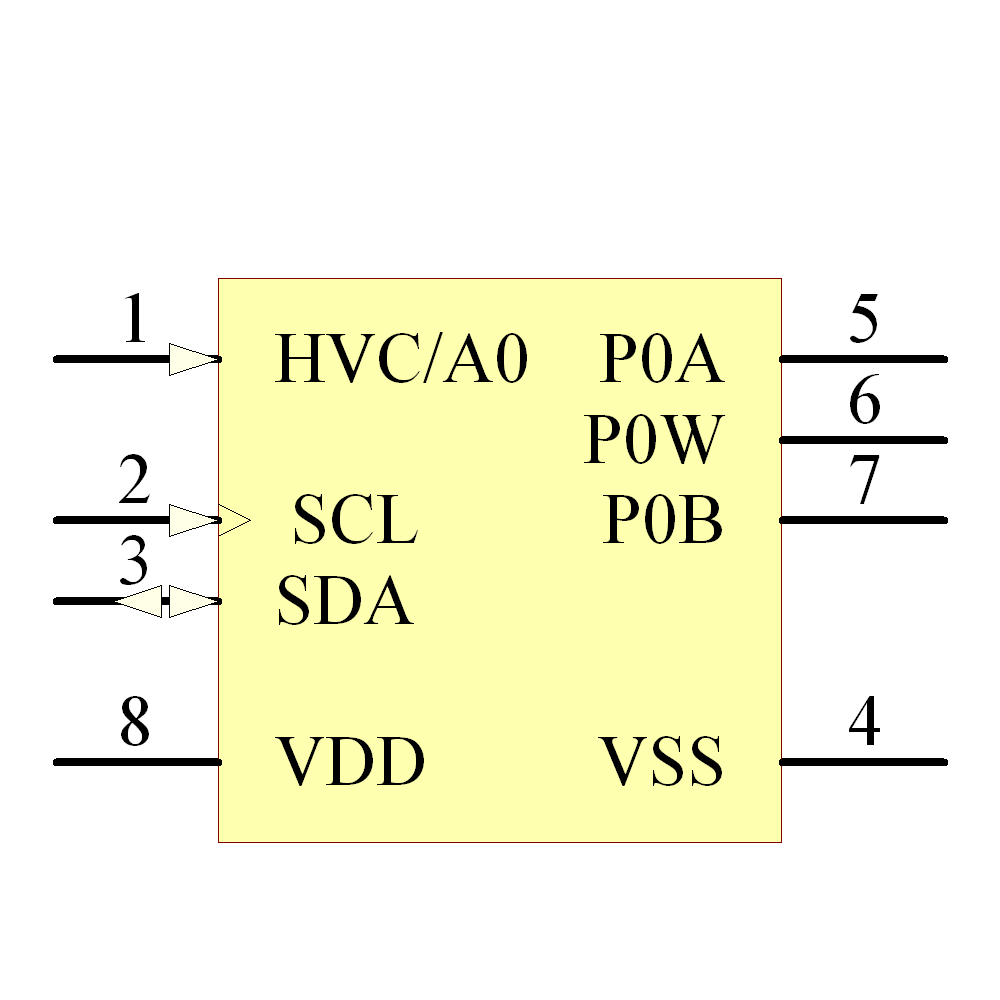 MCP4561-103E/MS Symbol - Microchip