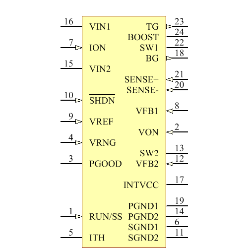 LTC3718EG Symbol - Analog Devices / Linear Technology