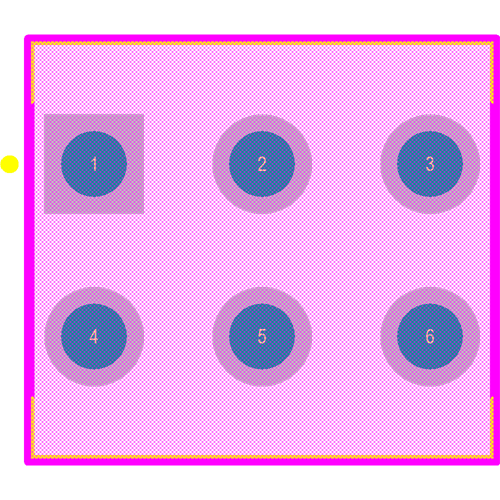 100DP1T2B3M2QEH Footprint - E-Switch