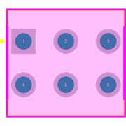 100DP1T2B3M2QEH Footprint - E-Switch
