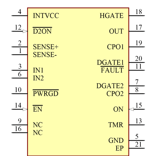 LTC4227IUFD-3#PBF Symbol - Analog Devices