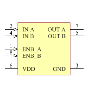 MCP14E7-E/P Symbol - Microchip