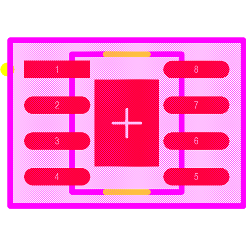 LMR33630CDDAR Footprint - Texas Instruments