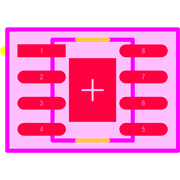 LMR33630CDDAR Footprint - Texas Instruments