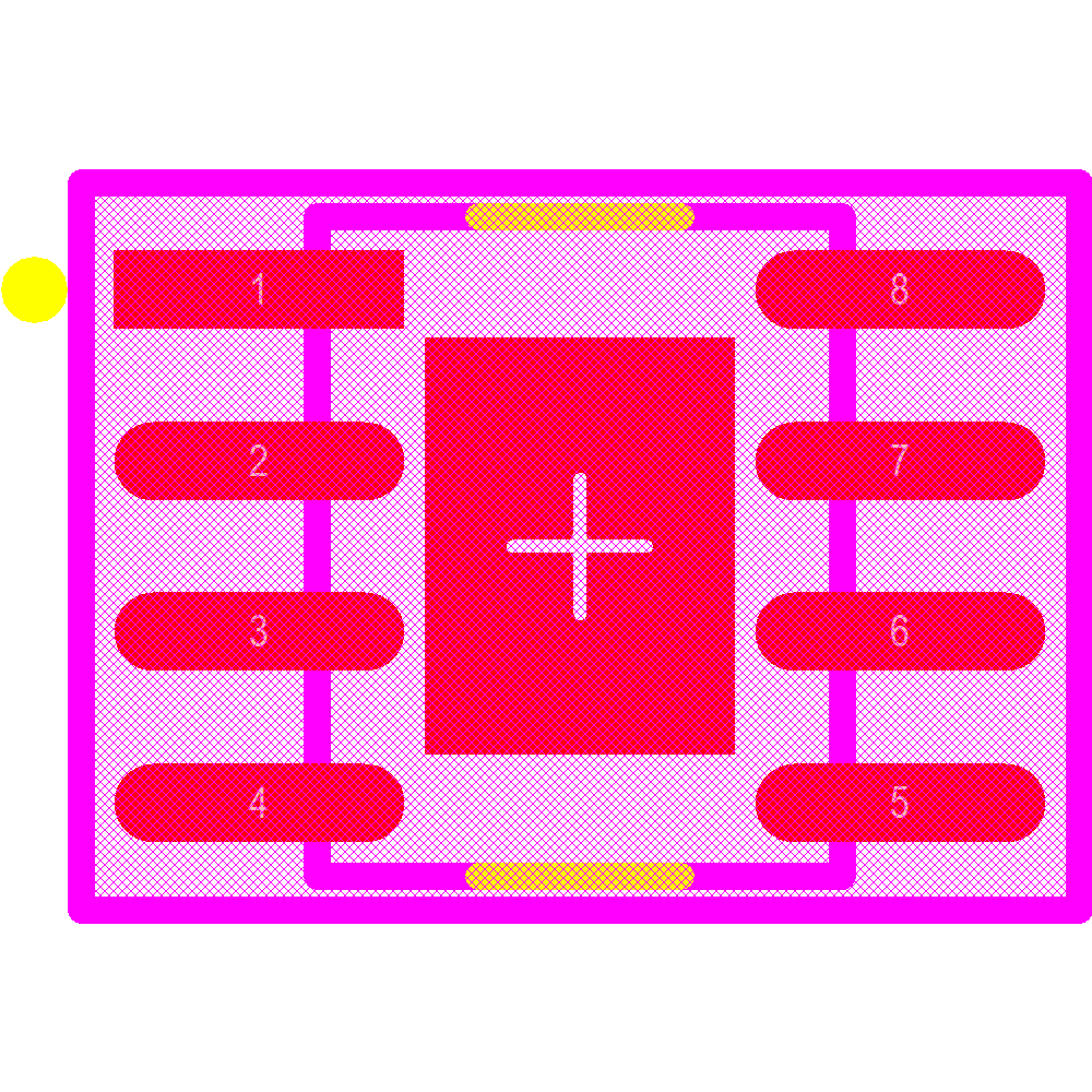 LMR33630CDDAR Footprint - Texas Instruments